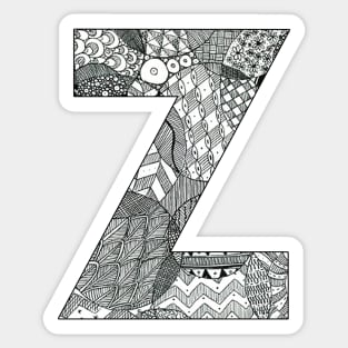 Zentangle Z Sticker